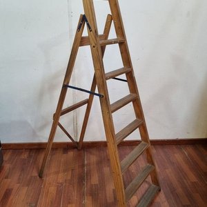 Escalera de Pintor Plegable de Madera - Altura 168 cm - imagen 2