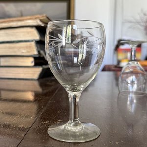 Set de 5 Copas de Cristal con Grabado de Ramas y Hojas - imagen 5
