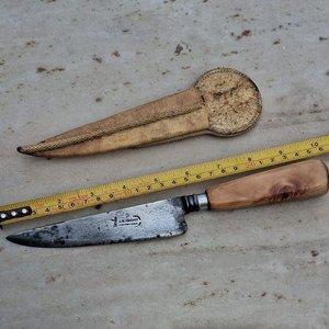 Verijero "Cazador" J.M. Mailhos Montevideo, Cabo de Madera, Impecable Estado - imagen 6