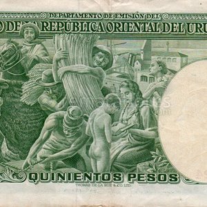 Billete de 500 Pesos Uruguayos de 1939 - imagen 2