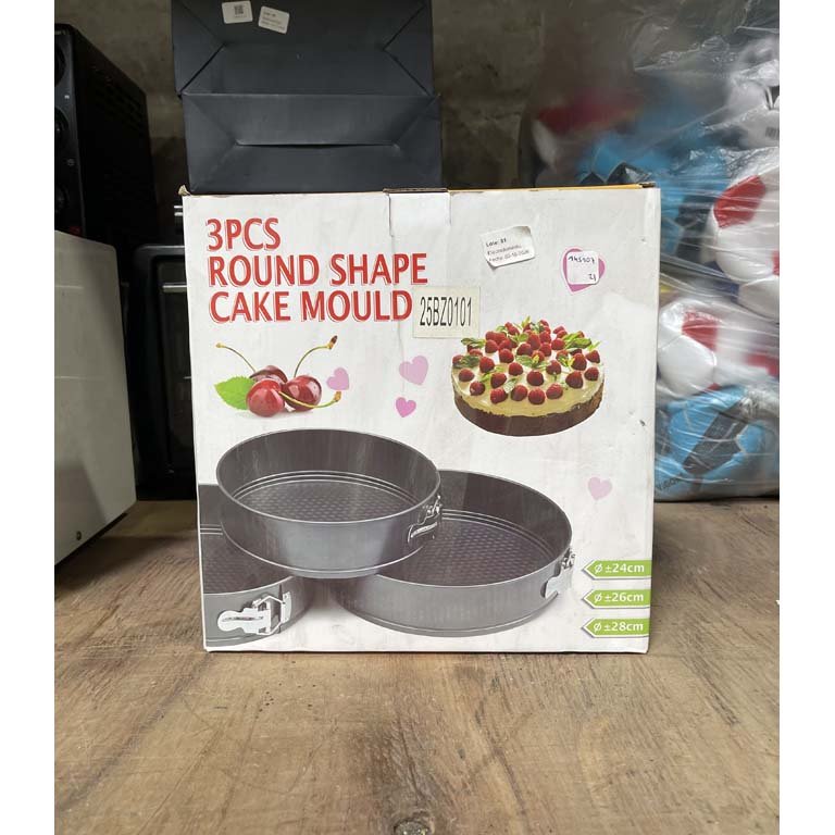 Set de 3 Moldes Redondos para Torta