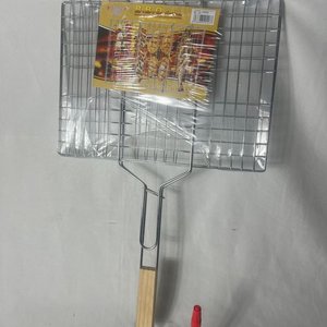 Parrilla Metálica para Asado con Mango de Madera - imagen 3