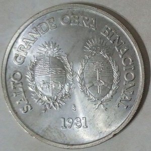 Lote anterior: Moneda Conmemorativa Uruguay 1981 Salto Grande Plata .900