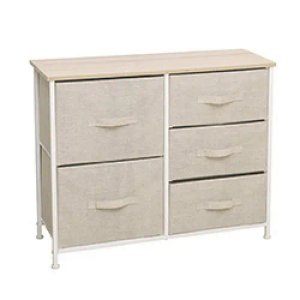 Lote siguiente: Mueble Organizador con 5 Cestos de Tela y Estructura de Acero Beige