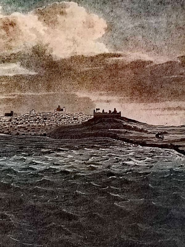 Lámina "Vista de Montevideo, Río de la Plata, durante el Sitio Británico" (c. 1807) - imagen 4