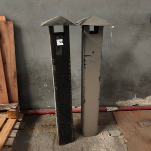 Dos Chimeneas Verticales con Sombrerete - imagen 2