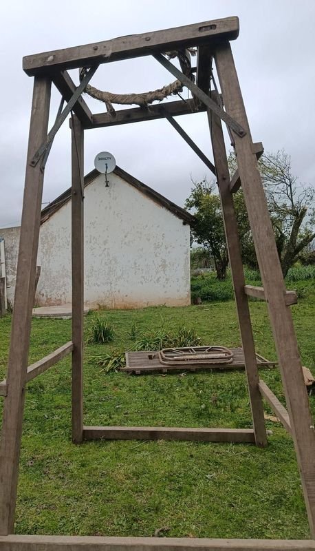 Aro de Embolsar Lana Estructura de Madera