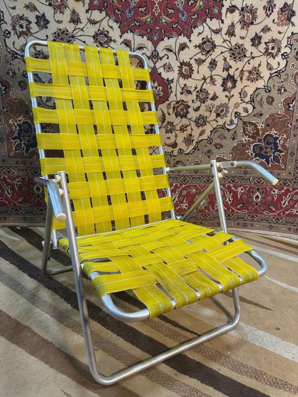 Silla de playa en aluminio, impecable estado y como nueva - imagen 1