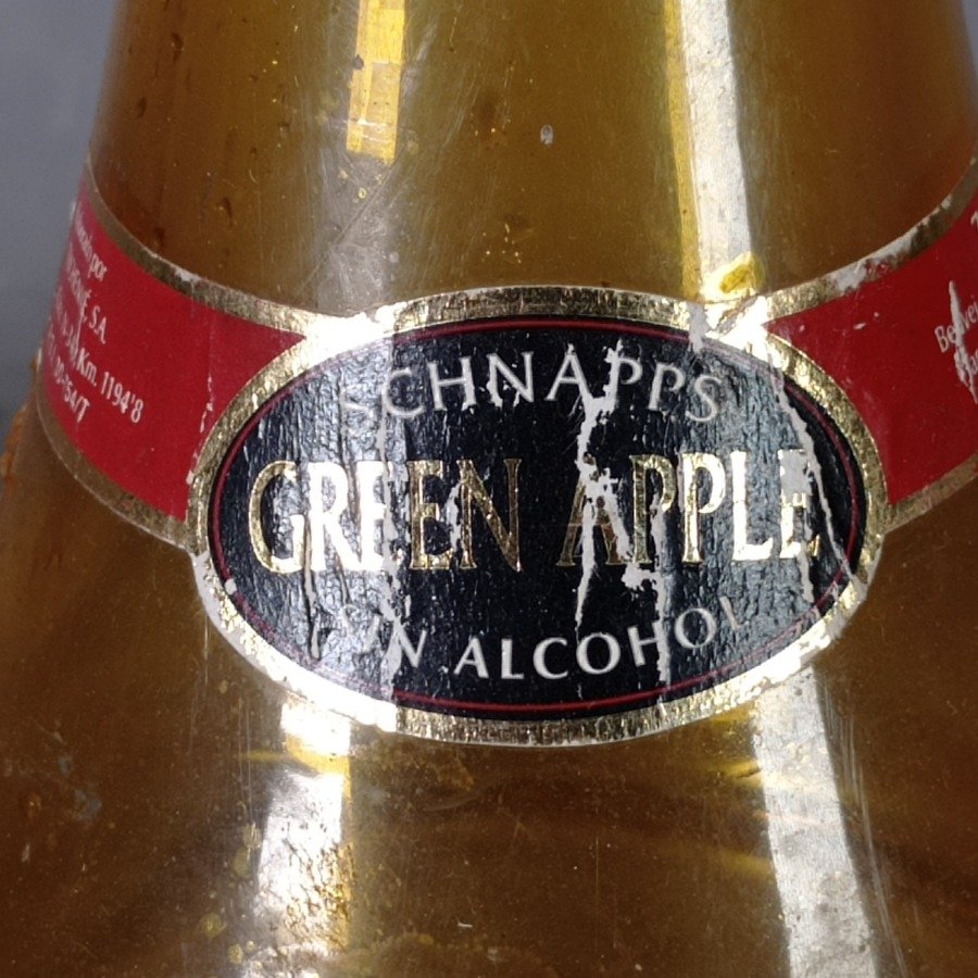 Botella con fisonomía de trompeta, medidas: 37,5cm de alto. - imagen 3