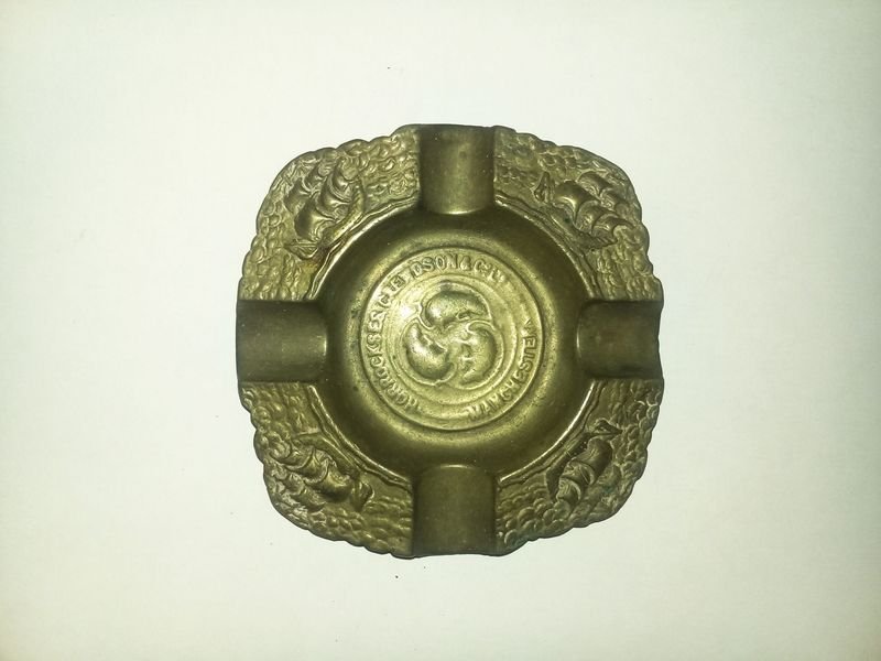 Cenicero de bronce antiguo de colección - imagen 3