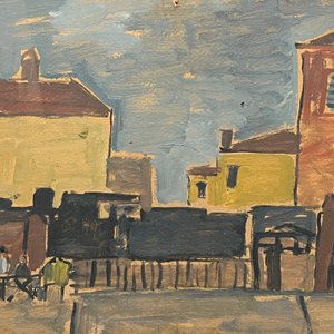 Lote siguiente: Oleo "Escena de Ciudad" de Augusto Torres - 23 x 35 cm