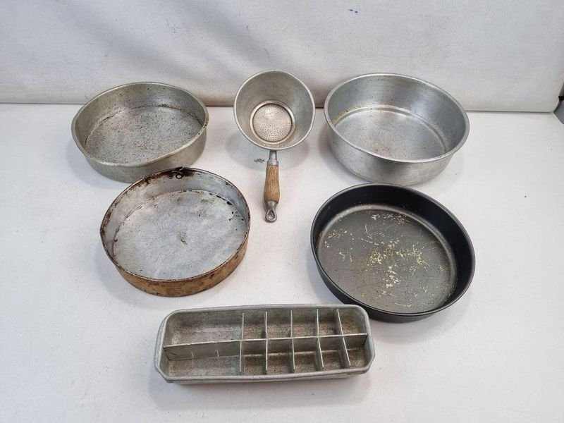 Piezas Cocina: Moldes Aluminio y Metal, Colador Aluminiapura Industria Uruguaya