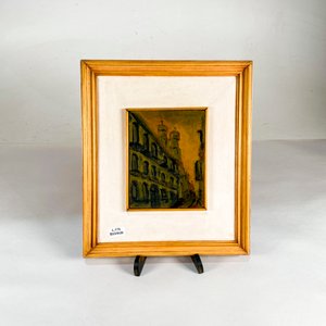 Lote anterior: Cuadro al óleo sobre fibra, "Fachada" - 13 x 16 cm