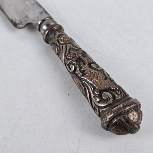 Cuchillo Criollo con Vaina y Mango de Platería Criolla - imagen 5