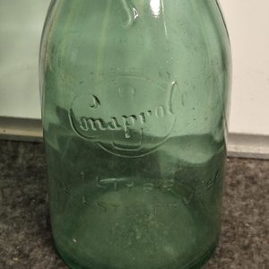 Botella de Vidrio Verde Conaprole para Leche - Coleccionismo - imagen 3