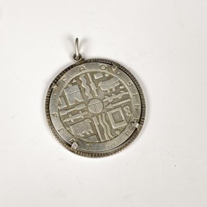 Moneda de Plata FAO Engarzada con Colgante - imagen 1