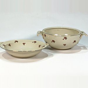 Lote anterior: Ensaladera y Sopera Bavaria Beige con Flores y Bordes Dorados
