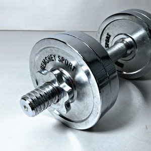 Par de Mancuernas Cromadas con 4 Discos de 2Kg Cada Uno - imagen 2