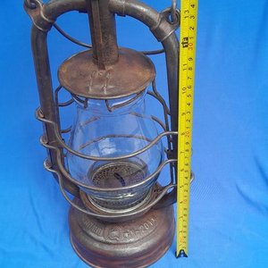 Antiguo Farol a Queroseno Alemán Feuerhand "Nr. 201" - imagen 10