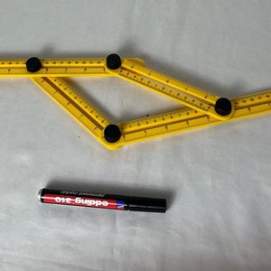 Regla Plegable Multiuso Amarilla para Ángulos - imagen 3