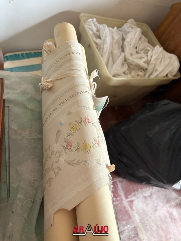 3 Rollos de Papel Tapiz Vintage con Diseño Floral