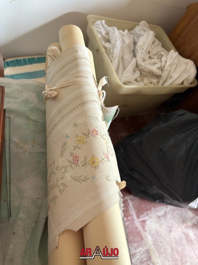 3 Rollos de Papel Tapiz Vintage con Diseño Floral