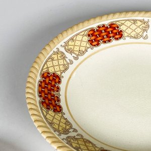Diez piezas de loza inglesa, plato de masas, platillos y rabaneras - imagen 5