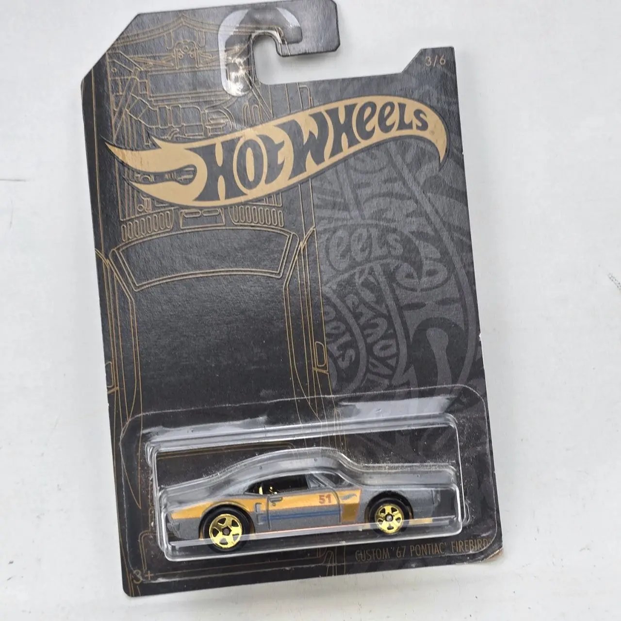 Hot Wheels Pontiac Firebird '67 Custom Dorado y Gris