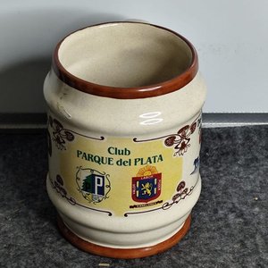 Jarra Cerámica "Club Parque de la Plata" "Fiesta del Chopp Pilsen" 1988 - imagen 5