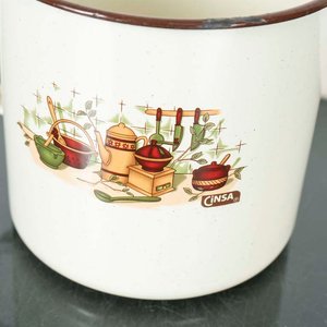 Jarro Grande Esmaltado Cinsa con Diseño de Cocina - imagen 2