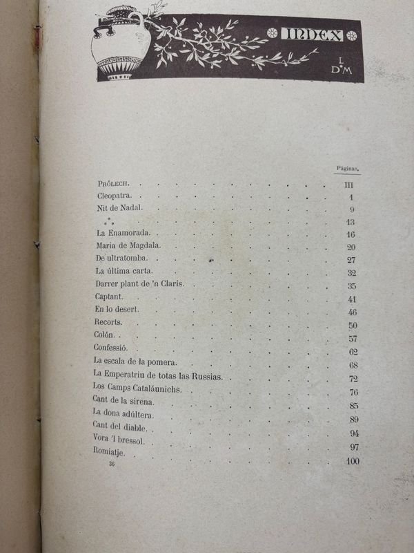 Libro de Poesías de Angel Guimerá 1887 en Español Ilustrado - imagen 6