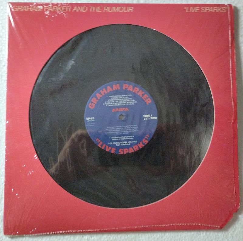 Lote siguiente: Vinilo Promocional de Graham Parker y The Rumour: 'Live Sparks'