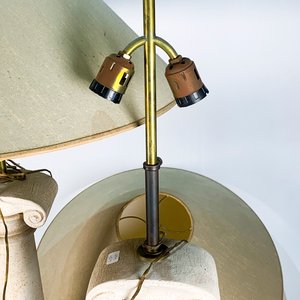 Par de Lámparas de Yeso Estilo Columna Clásica, 96cm - imagen 3