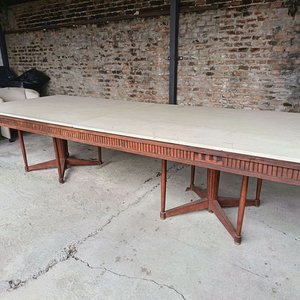 Mesa Estilo Inglés con Tapa de Mármol - imagen 7