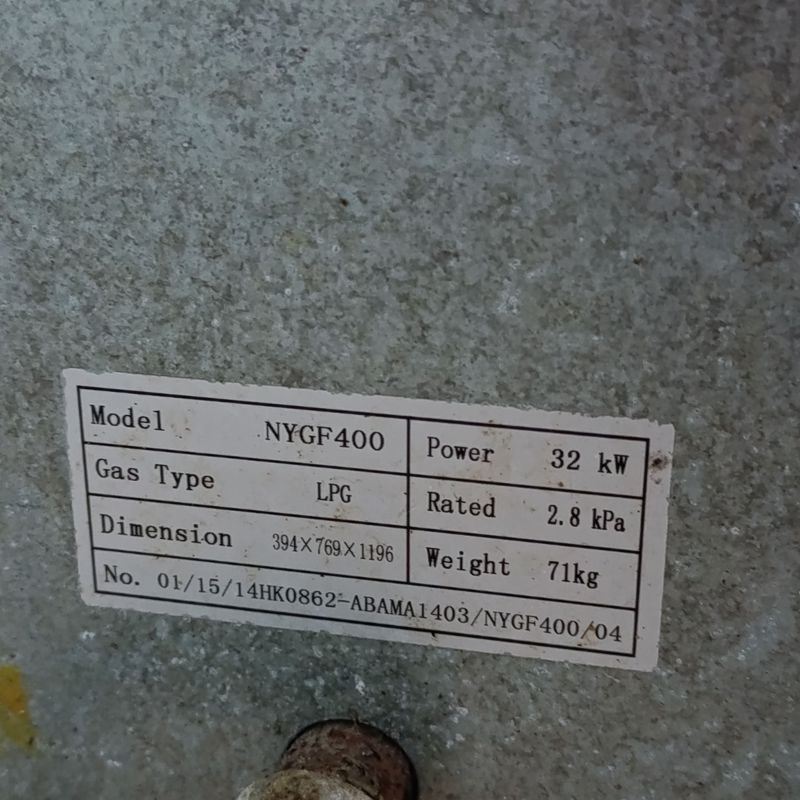 Fritador Industrial Abama Modelo NYGF400 En Acero Inoxidable - imagen 7