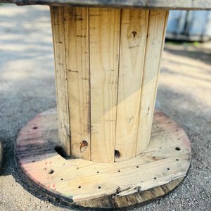 Lote de 2 Bobinas de Madera Grandes - imagen 2