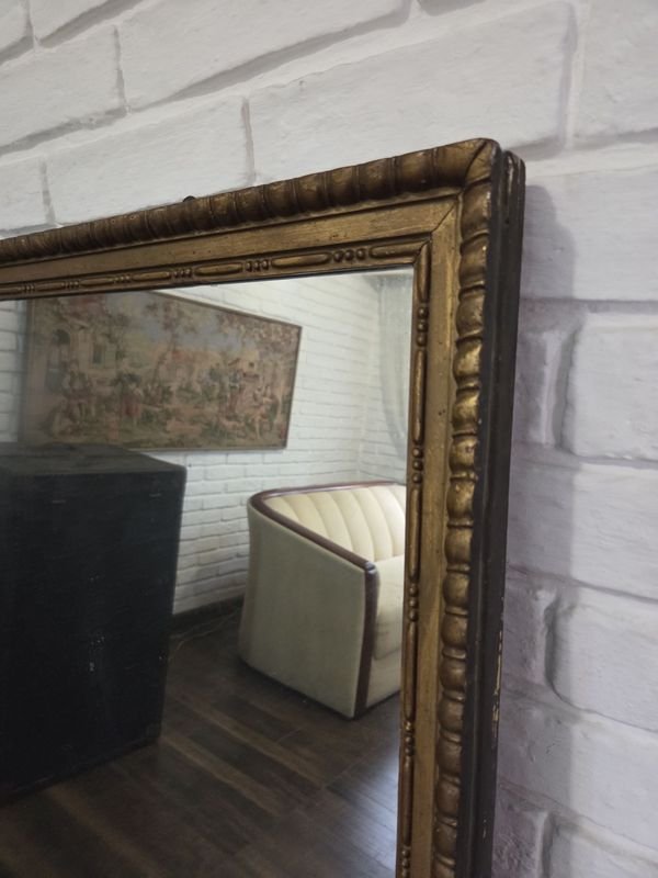 Antiguo espejo marco en madera dorada para decorar tu hogar - imagen 2