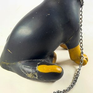 Figura de Perro con Cadena y Busto de Dama - 2 Piezas Decorativas - imagen 6