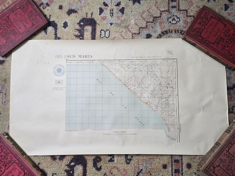 Mapa Geográfico Punta Jesús María, República Oriental del Uruguay