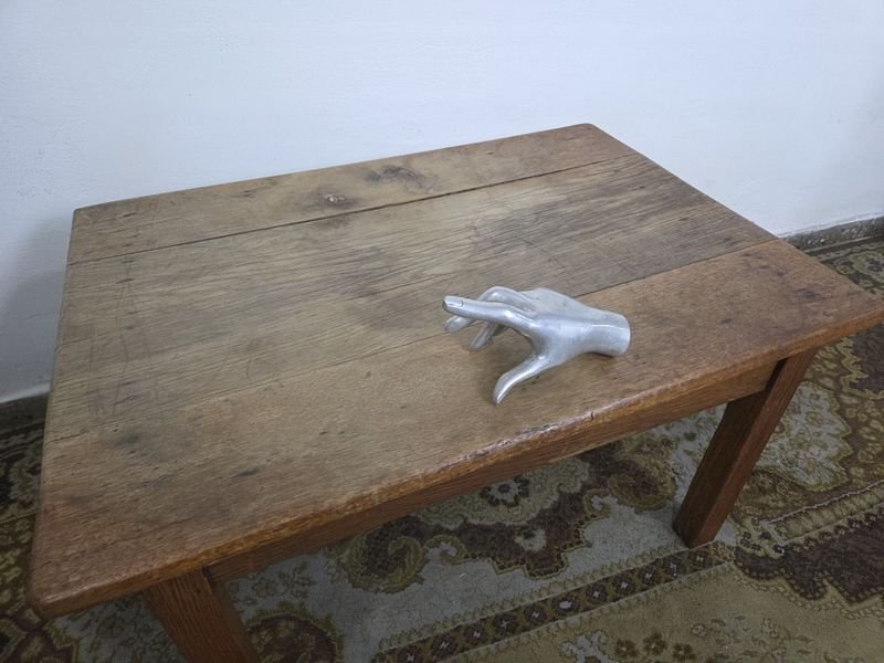 Mesa ratona en roble macizo firme para decoración - imagen 2
