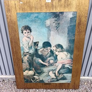Cuadro Antiguo "Los Golfillos" de Murillo - imagen 5