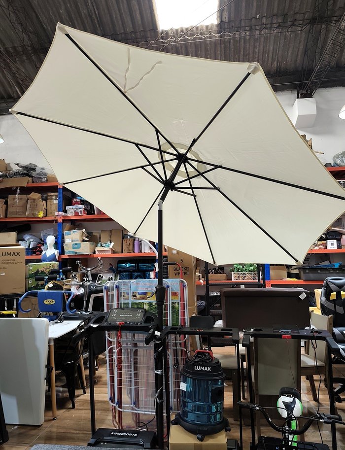 Sombraleta de lona con estructura metálica y cabecera reclinable - imagen 4