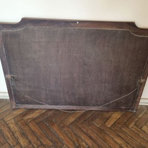 Espejo de Pared Vintage con Marco de Madera y Copete Curvo - imagen 4