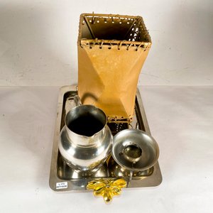 Lote de 5 piezas: Lámpara de mesa, bandeja, jarra, taza y más - imagen 4