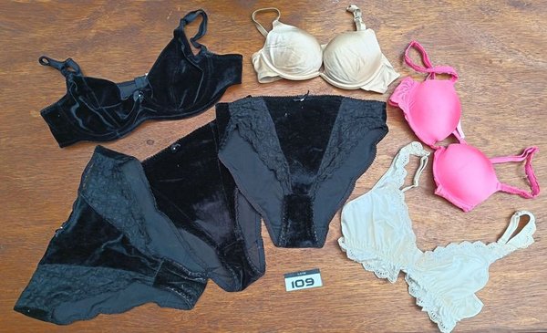 Conjunto Íntimo Femenino: Corpiños y Bombachas de Terciopelo y Encaje