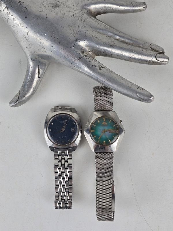 Par de Relojes Vintage Orient y Seiko Automáticos