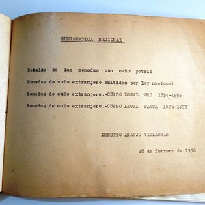 Numismática Nacional: Monedas de Cuño Patrio y Extranjero por Ernesto Araujo Villagrán (1956) - imagen 2