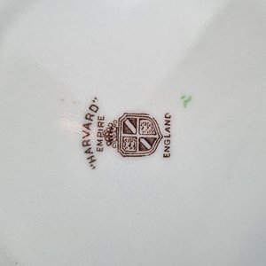 Juego de 19 Platos Hondos Antiguos "Harvard" Empire, Diseño Floral, Inglaterra - imagen 5