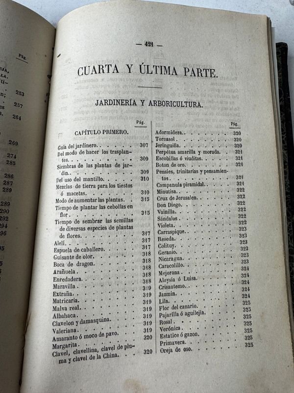 2 Tomos de Tesoro del Campo por Leocadio Lopez Editor - Libros antiguos con encuadernación en cuero y oro - imagen 3