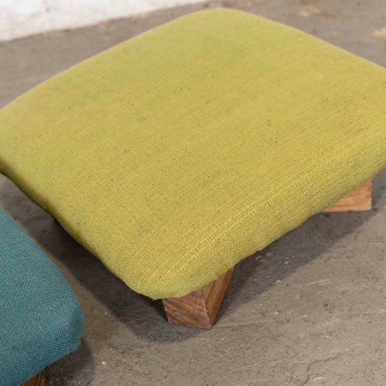 Tapizados para limpiar, posapies de madera rústica - imagen 3
